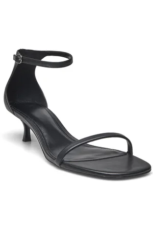 MANGO Strappy Heeled Sandals Korolliset Sandaalit Black