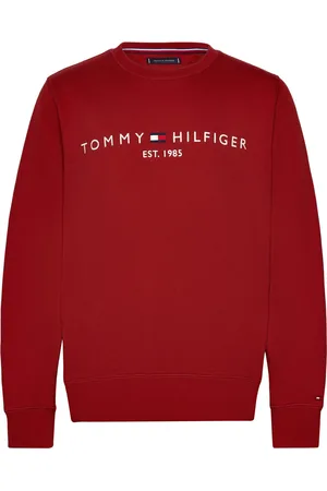 Tommy Hilfiger Tommy Logo Sweatshirt Tops Sweat-shirts & Hoodies Sweat-shirts Red