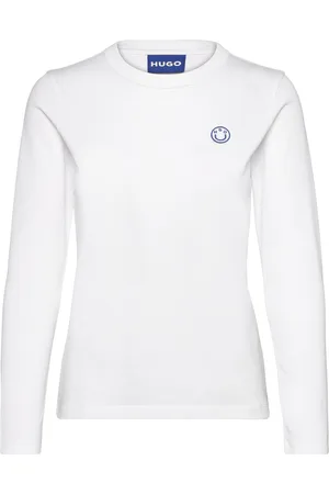 Hugo Blue Daliria_B Tops T-shirts & Tops Long-sleeved White