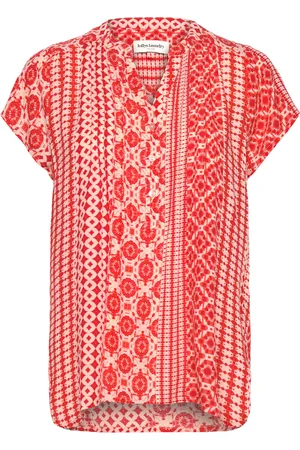 Lollys Laundry Heatherll Top Ss Tops T-shirts & Tops Short-sleeved Red