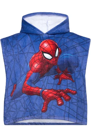 Brandmac Poncho Spiderman 792 - 50X100 Cm Home Bath Time Bath Poncho Blue
