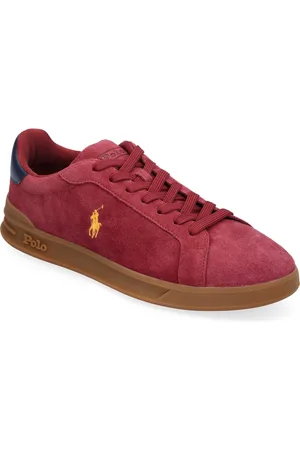 Ralph Lauren Heritage Court Ii Suede Sneaker Matalavartiset Sneakerit Tennarit Red