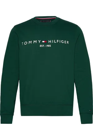 Tommy Hilfiger Tommy Logo Sweatshirt Tops Sweat-shirts & Hoodies Sweat-shirts Green