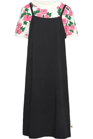 Mini Rodini Roses Aop Dress Set Dresses & Skirts Dresses Casual Dresses Short-sleeved Casual Dresses Multi/patterned