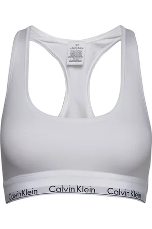 Calvin Klein Bralette Lingerie Bras & Tops Soft Bras Tank Top Bras White