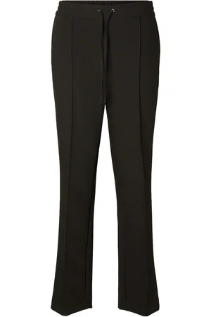 SELECTED Slfvinnie Hw Pant Noos Bottoms Trousers Straight Leg Black