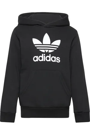 adidas Trefoil Hoodie Tops Sweat-shirts & Hoodies Hoodies Black
