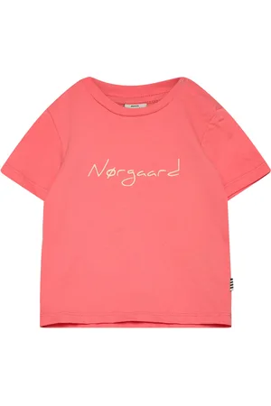 Mads Norgaard Single Favorite Taurus Tee Tops T-shirts Short-sleeved Coral