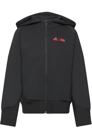 adidas J Sw Zne Fz Hd Tops Sweat-shirts & Hoodies Hoodies Black