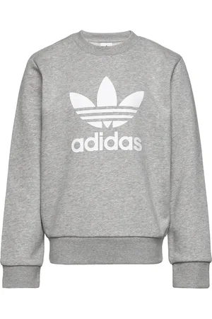 adidas Trefoil Crew Tops Sweat-shirts & Hoodies Sweat-shirts Grey
