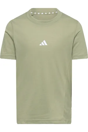 adidas J D4T Tee Tops T-shirts Short-sleeved Khaki Green