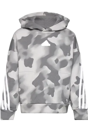 adidas J Fi Aop Hd Tops Sweat-shirts & Hoodies Hoodies Grey