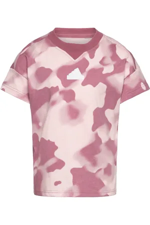 adidas Jg Fi Aop T Tops T-shirts Short-sleeved Pink