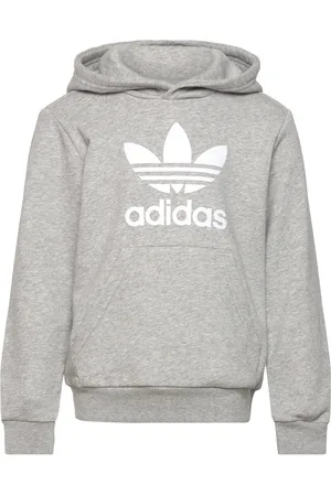 adidas Trefoil Hoodie Tops Sweat-shirts & Hoodies Hoodies Grey