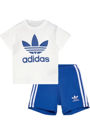 adidas Short Tee Set Sets Sets With Short-sleeved T-shirt Blue