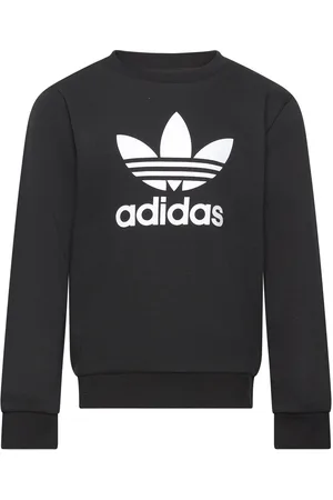 adidas Trefoil Crew Tops Sweat-shirts & Hoodies Sweat-shirts Black
