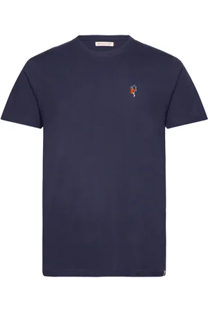 Revolution Regular T-Shirt Tops T-shirts Short-sleeved Navy