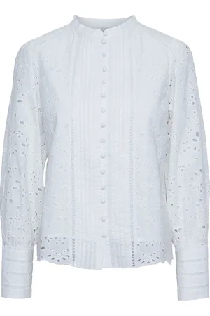 Y.A.S Alessia Ls Shirt S. Noos Tops Shirts Long-sleeved White