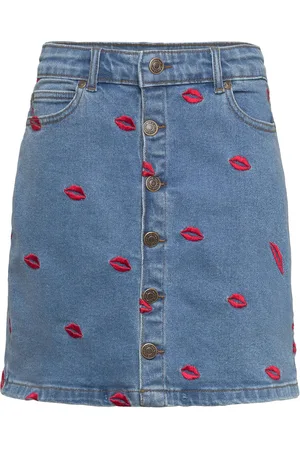 The New Tnlips Denim Skirt Dresses & Skirts Skirts Denim Skirts Blue