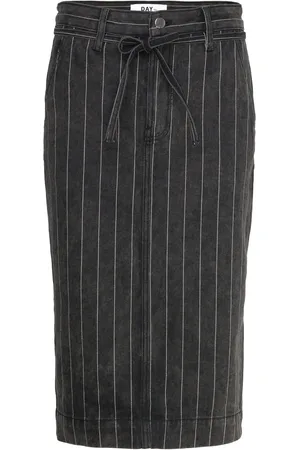 DAY Birger et Mikkelsen Betsy - Denim Stripes Skirts Denim Skirts Grey