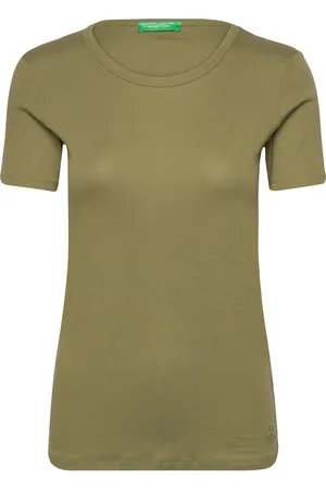 Benetton T-Shirt Tops T-shirts & Tops Short-sleeved Green