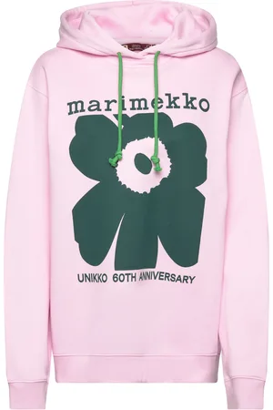 Marimekko Luuppi Unikko Placement Tops Sweat-shirts & Hoodies Hoodies Pink
