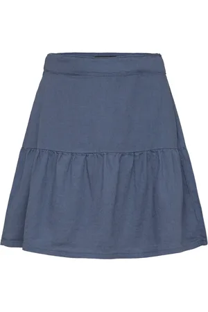 LMTD Nlfhill Linen Short Skirt Dresses & Skirts Skirts Short Skirts Navy