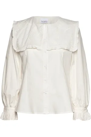 Noella Louisa Blouse Tops Blouses Long-sleeved White