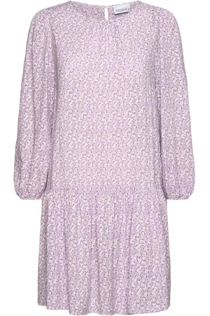 Noella Base Dress Viscose Polvipituinen Mekko Purple
