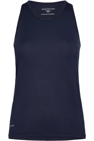 Endurance Siva W Top Sport Women Sport Clothing Sports Tops & T-shirts Sport Tank Tops Navy