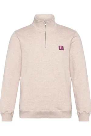 Les Deux Piece Half-Zip Sweatshirt 2.0 Tops Sweat-shirts & Hoodies Sweat-shirts Cream