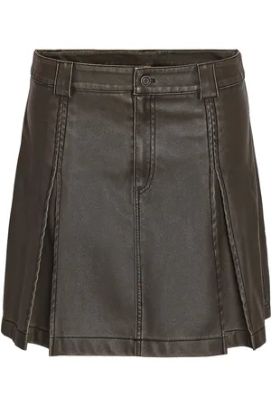Noisy May Nmdorothy Nw Pu Washed Skirt Lyhyt Hame Green