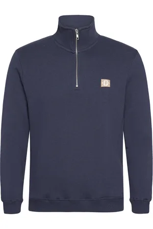 Les Deux Piece Half-Zip Sweatshirt 2.0 Tops Sweat-shirts & Hoodies Sweat-shirts Navy