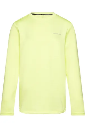 Endurance Eally Jr. Waffle L/S Tee Tops T-shirts Sports Tops Yellow