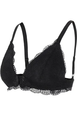 Mama;licious Mlzenina Lace Nursing Bra A. Noos Lingerie Bras & Tops Maternity Bras Black