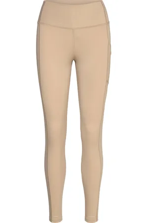 Endurance Thadea W Pocket Tights Sport Women Sport Clothing Sport Tights Sport Training Tights Beige