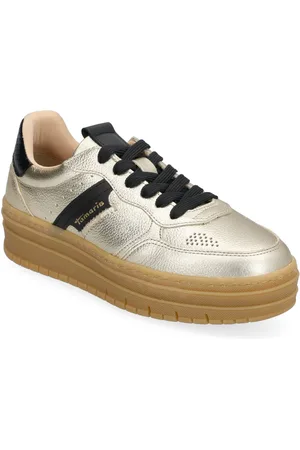 Tamaris Women Lace-Up Matalavartiset Sneakerit Tennarit Gold