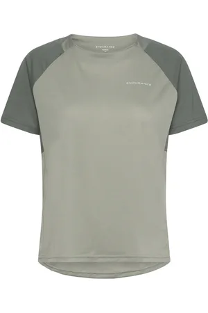 Endurance Yamy W Cool-Tech S/S Tee Sport Women Sport Clothing Sports Tops & T-shirts Sport T-shirts Khaki Green