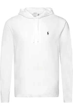 Ralph Lauren Jersey Hooded T-Shirt Tops Sweat-shirts & Hoodies Hoodies White
