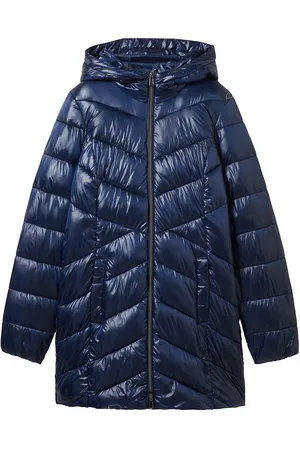TOM TAILOR Hooded Lightweight Coat Vuorillinen Takki Topattu Takki Navy