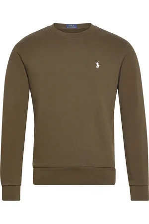 Ralph Lauren Loopback Fleece Sweatshirt Tops Sweat-shirts & Hoodies Sweat-shirts Khaki Green