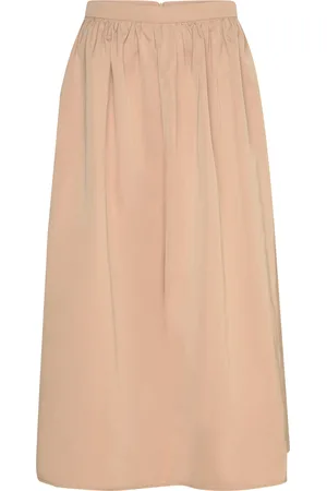 Coster Copenhagen Volume Skirt Skirts Knee-length & Midi Skirts Beige