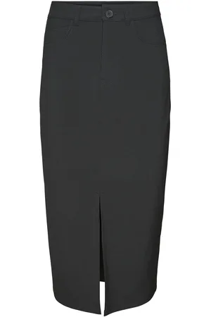 VERO MODA Vmsasie Hr Skirt Polvipituinen Hame Black