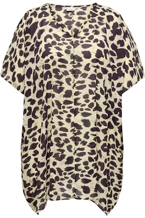 ONLY Carbarbora Life 7/8 Kaftan Aop Tops Tunics Cream