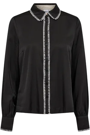 Numph Nudarby Shirt Tops Shirts Long-sleeved Black