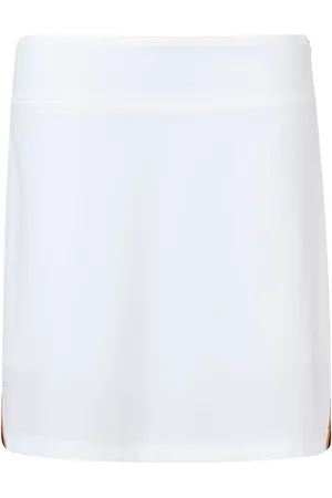 Abacus Lds Brook Stripe Skort 45Cm Sport Sport Clothing Sport Dresses & Skirts Sport Skorts White