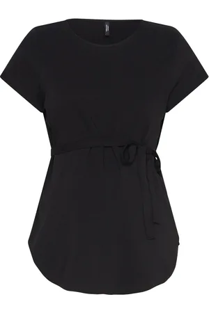 VERO MODA Vmmbella Ss Top Wvn Ga Noos Tops T-shirts & Tops Short-sleeved Black