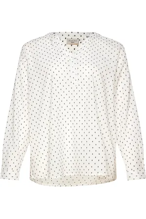 Kaffe Kcsolo Blouse Tops Blouses Long-sleeved White