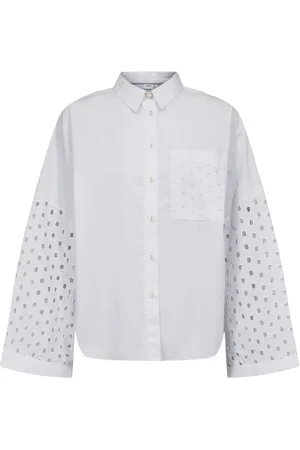 Numph Nugwen Shirt Tops Shirts Long-sleeved White