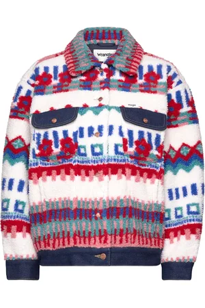 Wrangler Sherpa Trucker Tops Sweat-shirts & Hoodies Fleeces & Midlayers Multi/patterned